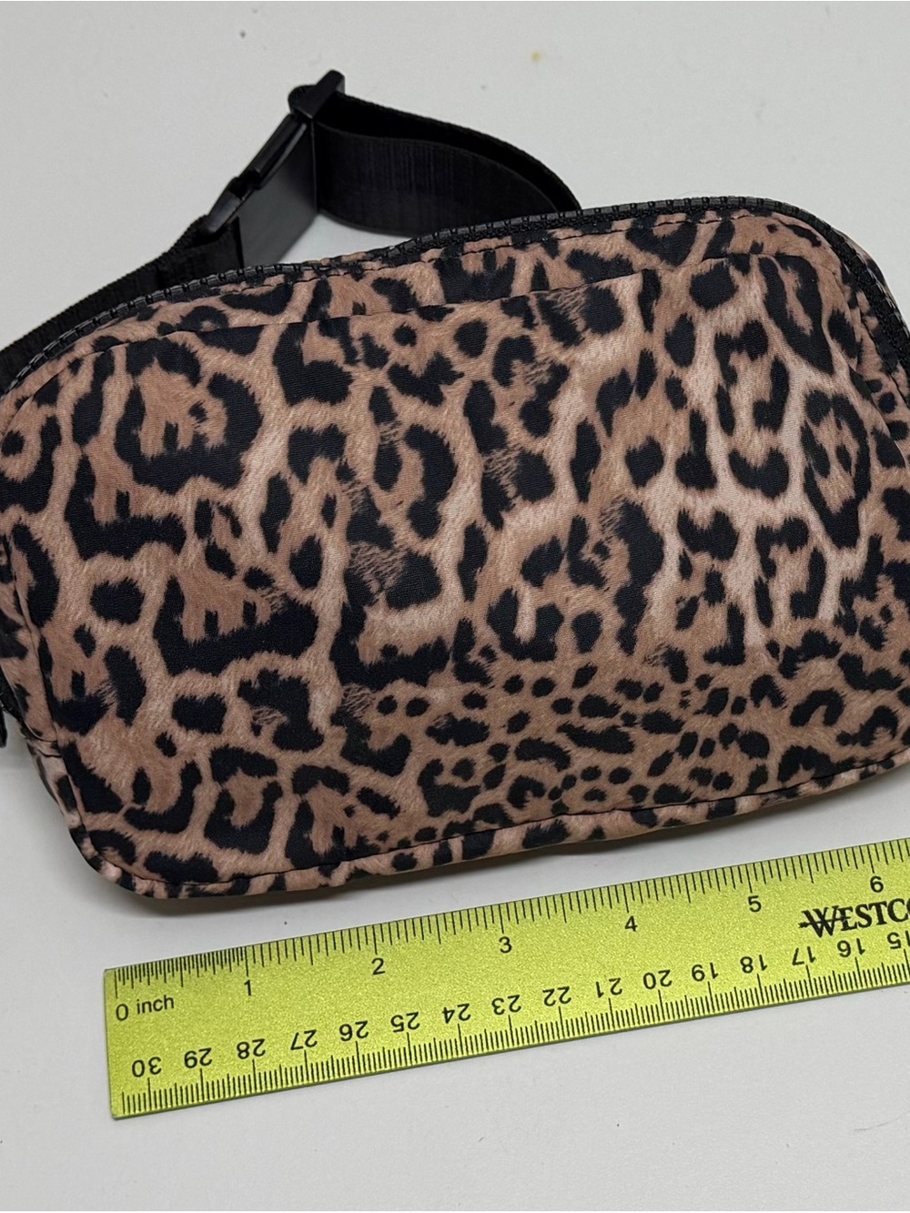 Leopard Print Fanny Pack - Black & Tan